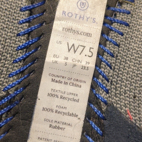 ROTHY'S THE POINT IN CLOUD GREY BIRDSEYE - Picture 6 of 10